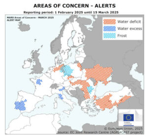 La falta de precipitaciones en Europa del Este amenaza el potencial de los cultivos de invierno