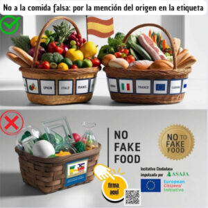 ASAJA y Coldiretti impulsan una Iniciativa Ciudadana Europea para exigir el etiquetado del origen de los alimentos