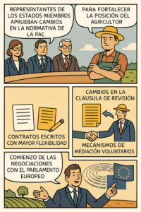 El Consejo a favor de la revisión de los contratos agrarios a los 12 meses y que no sean obligatorios en determinadas circunstancias