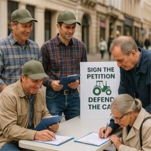 Agricultores europeos recogen firmas para defender una PAC fuerte y con presupuesto propio