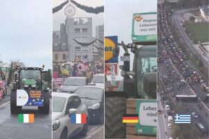 Las protestas agrarias resurgen en Europa