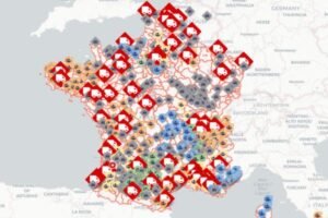 Un mapa colaborativo ubica los bloqueos agrarios en Francia