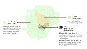 PPA: Cataluña levanta el veto de acceso en la zona de bajo riesgo y añade restricciones en Collserola