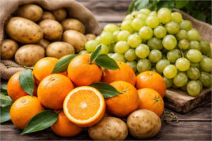 Naranjas, uvas blancas y patatas como los básicos con mayor subida en febrero