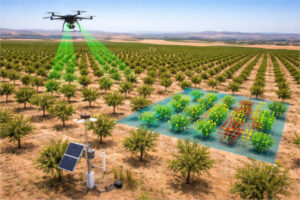 Tecnología LiDAR para mejorar la eficiencia del riego en almendro