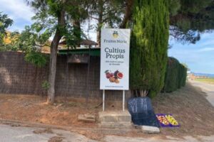 10.000 euros de sanción a un productor de Ventalló por señalizar su tienda a pie de vía