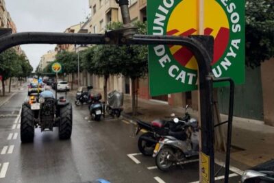 Tractores en la Selva del Camp contra la MAT, Valogreene y el PLATER